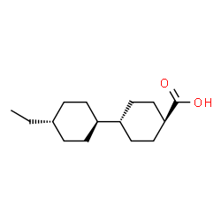 ChemSpider 2D Image | (1r,1'r,4S,4'S)-4'-Ethyl-1,1'-bi(cyclohexyl)-4-carboxylic acid | C15H26O2