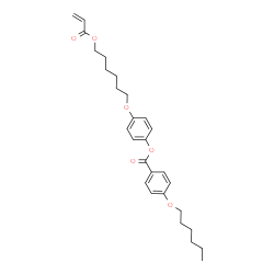 ChemSpider 2D Image | 4-{[6-(Acryloyloxy)hexyl]oxy}phenyl 4-(hexyloxy)benzoate | C28H36O6