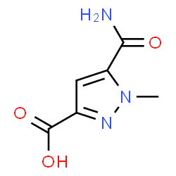 ChemSpider 2D Image | 5-carbamoyl-1-methylpyrazole-3-carboxylic acid | C6H7N3O3