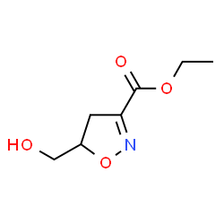 ChemSpider 2D Image | Ethyl 5-(hydroxymethyl)-4,5-dihydro-3-isoxazolecarboxylate | C7H11NO4
