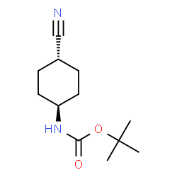 ChemSpider 2D Image | 2-Methyl-2-propanyl (trans-4-cyanocyclohexyl)carbamate | C12H20N2O2