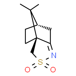 ChemSpider 2D Image | (1S,7S)-10,10-Dimethyl-3-thia-4-azatricyclo[5.2.1.0~1,5~]dec-4-ene 3,3-dioxide | C10H15NO2S