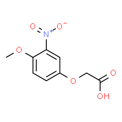 ChemSpider 2D Image | (4-Methoxy-3-nitrophenoxy)acetic acid | C9H9NO6
