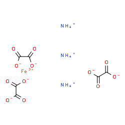 ChemSpider 2D Image | ammonium iron(iii) oxalate | C6H12FeN3O12