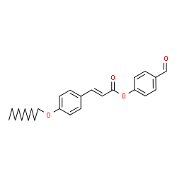 ChemSpider 2D Image | 4-Formylphenyl (2E)-3-[4-(decyloxy)phenyl]acrylate | C26H32O4