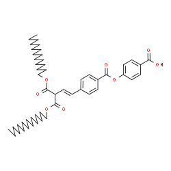 ChemSpider 2D Image | 4-[(4-{(1E)-4-(Hexadecyloxy)-3-[(hexadecyloxy)carbonyl]-4-oxo-1-buten-1-yl}benzoyl)oxy]benzoic acid | C51H78O8