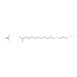 ChemSpider 2D Image | 3-[(11-Methyldodecyl)oxy]-1-propanaminium acetate | C18H39NO3