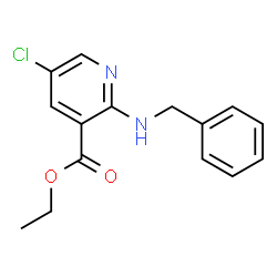 ChemSpider 2D Image | Ethyl 2-(benzylamino)-5-chloronicotinate | C15H15ClN2O2
