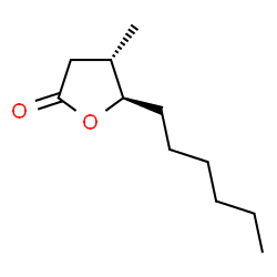ChemSpider 2D Image | trans-3-Methyl-4-decanolide | C11H20O2