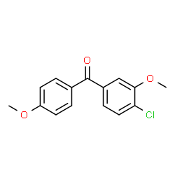 ChemSpider 2D Image | (4-Chloro-3-methoxyphenyl)(4-methoxyphenyl)methanone | C15H13ClO3