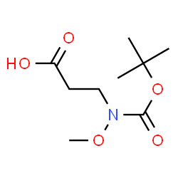 ChemSpider 2D Image | 3-((tert-Butoxycarbonyl)(methoxy)amino)propanoic acid | C9H17NO5