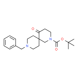 ChemSpider 2D Image | Tert-Butyl 9-benzyl-5-oxo-2,9-diazaspiro[5.5]undecane-2-carboxylate | C21H30N2O3
