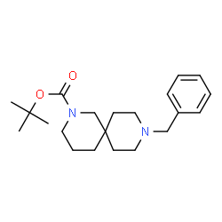 ChemSpider 2D Image | tert-butyl 9-benzyl-2,9-diazaspiro[5.5]undecane-2-carboxylate | C21H32N2O2