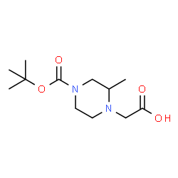 ChemSpider 2D Image | 4-Carboxymethyl-3-methyl-piperazine-1-carboxylic acid tert-butyl ester | C12H22N2O4