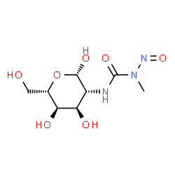 ChemSpider 2D Image | 2-Deoxy-2-{[methyl(nitroso)carbamoyl]amino}-beta-L-altropyranose | C8H15N3O7