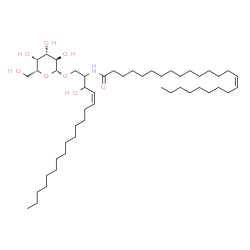 ChemSpider 2D Image | (15Z)-N-[(4Z)-1-(beta-D-Galactopyranosyloxy)-3-hydroxy-4-octadecen-2-yl]-15-tetracosenamide | C48H91NO8