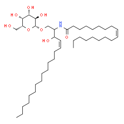 ChemSpider 2D Image | (9Z)-N-[(4Z)-1-(beta-D-Galactopyranosyloxy)-3-hydroxy-4-octadecen-2-yl]-9-octadecenamide | C42H79NO8