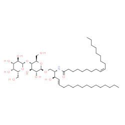 ChemSpider 2D Image | beta-D-galactosyl-(1->4)-beta-D-glucosyl-(1<->1)-N-oleoylsphingosine | C48H89NO13