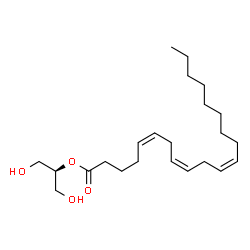 ChemSpider 2D Image | 1,3-Dihydroxy-2-propanyl (5Z,8Z,11Z)-5,8,11-icosatrienoate | C23H40O4