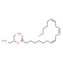 ChemSpider 2D Image | 1,3-Dihydroxy-2-propanyl (8Z,11Z,14Z)-8,11,14-icosatrienoate | C23H40O4
