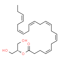 ChemSpider 2D Image | 2-Docosahexaenoyl glycerol | C25H38O4