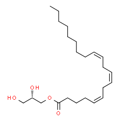 ChemSpider 2D Image | (2S)-2,3-Dihydroxypropyl (5Z,8Z,11Z)-5,8,11-icosatrienoate | C23H40O4