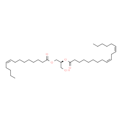 ChemSpider 2D Image | DG(14:1(9Z)/18:2(9Z,12Z)/0:0) | C35H62O5