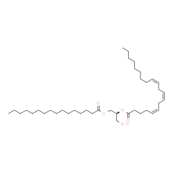 ChemSpider 2D Image | DG(16:0/20:3(5Z,8Z,11Z)/0:0) | C39H70O5