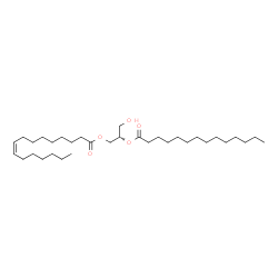 ChemSpider 2D Image | DG(16:1(9Z)/14:0/0:0) | C33H62O5