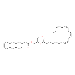 ChemSpider 2D Image | DG(16:1(9Z)/20:4(8Z,11Z,14Z,17Z)/0:0) | C39H66O5