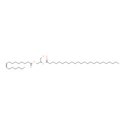ChemSpider 2D Image | (2S)-1-[(9Z)-9-Hexadecenoyloxy]-3-hydroxy-2-propanyl tetracosanoate | C43H82O5