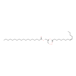 ChemSpider 2D Image | DG(18:0/14:1(9Z)/0:0) | C35H66O5
