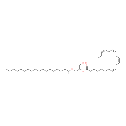 ChemSpider 2D Image | DG(18:0/20:4(8Z,11Z,14Z,17Z)/0:0) | C41H72O5