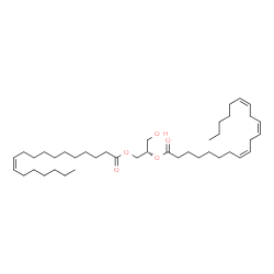 ChemSpider 2D Image | DG(18:1(11Z)/20:3(8Z,11Z,14Z)/0:0) | C41H72O5