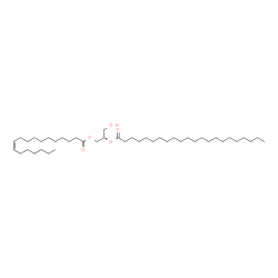 ChemSpider 2D Image | (2S)-1-Hydroxy-3-[(11Z)-11-octadecenoyloxy]-2-propanyl docosanoate | C43H82O5