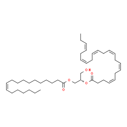 ChemSpider 2D Image | DG(18:1(11Z)/22:6(4Z,7Z,10Z,13Z,16Z,19Z)/0:0) | C43H70O5