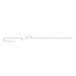 ChemSpider 2D Image | (2S)-1-Hydroxy-3-[(11Z)-11-octadecenoyloxy]-2-propanyl tetracosanoate | C45H86O5
