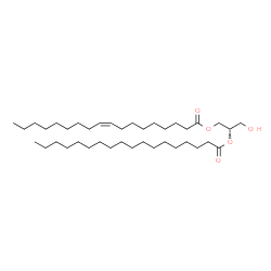 ChemSpider 2D Image | 1-oleoyl-2-stearoyl-sn-glycerol | C39H74O5