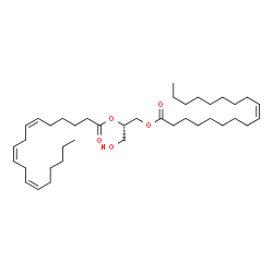 ChemSpider 2D Image | DG(18:1(9Z)/18:3(6Z,9Z,12Z)/0:0) | C39H68O5