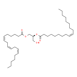 ChemSpider 2D Image | DG(18:3(6Z,9Z,12Z)/18:1(9Z)/0:0) | C39H68O5