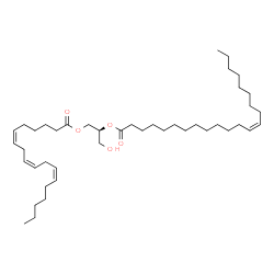ChemSpider 2D Image | DG(18:3(6Z,9Z,12Z)/22:1(13Z)/0:0) | C43H76O5