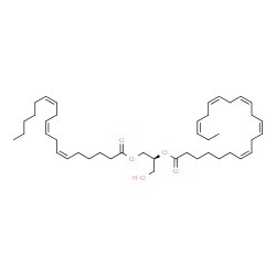 ChemSpider 2D Image | (2S)-1-Hydroxy-3-[(6Z,9Z,12Z)-6,9,12-octadecatrienoyloxy]-2-propanyl (7Z,10Z,13Z,16Z,19Z)-7,10,13,16,19-docosapentaenoate | C43H68O5