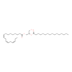 ChemSpider 2D Image | DG(18:3(9Z,12Z,15Z)/16:0/0:0) | C37H66O5