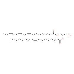 ChemSpider 2D Image | 1-alpha-linolenoyl-2-oleoyl-sn-glycerol | C39H68O5