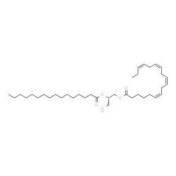 ChemSpider 2D Image | DG(18:4(6Z,9Z,12Z,15Z)/16:0/0:0) | C37H64O5
