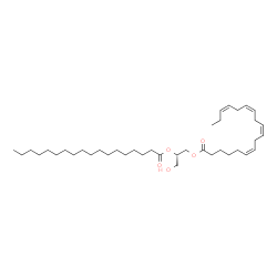 ChemSpider 2D Image | DG(18:4(6Z,9Z,12Z,15Z)/18:0/0:0) | C39H68O5