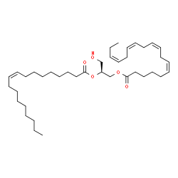 ChemSpider 2D Image | DG(18:4(6Z,9Z,12Z,15Z)/18:1(9Z)/0:0) | C39H66O5