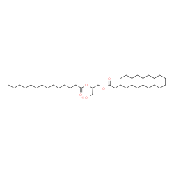 ChemSpider 2D Image | DG(20:1(11Z)/14:0/0:0) | C37H70O5