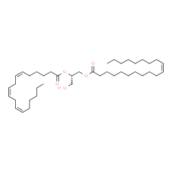 ChemSpider 2D Image | DG(20:1(11Z)/18:3(6Z,9Z,12Z)/0:0) | C41H72O5