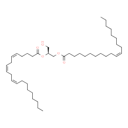 ChemSpider 2D Image | DG(20:1(11Z)/20:3(5Z,8Z,11Z)/0:0) | C43H76O5